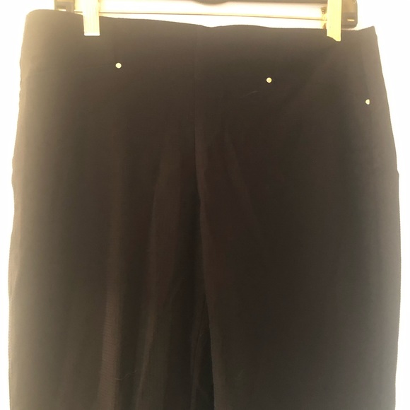 Rafaella Comfort Slim Ankle Pull On Dress Pants Size 12 Black Officewear Slacks - Picture 7 of 10